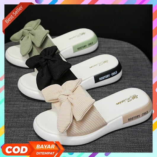 Sandak Wedges Wanita Sofiya Terbaru 8024-1 Bisa Cod Demolshoes-Wedges Wanita Korea Terpopuler-Wedges