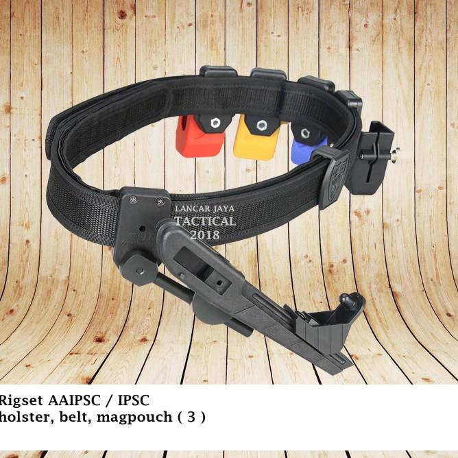 Rig Set Ipsc / Aaipsc / Holster Set Tembak Reaksi