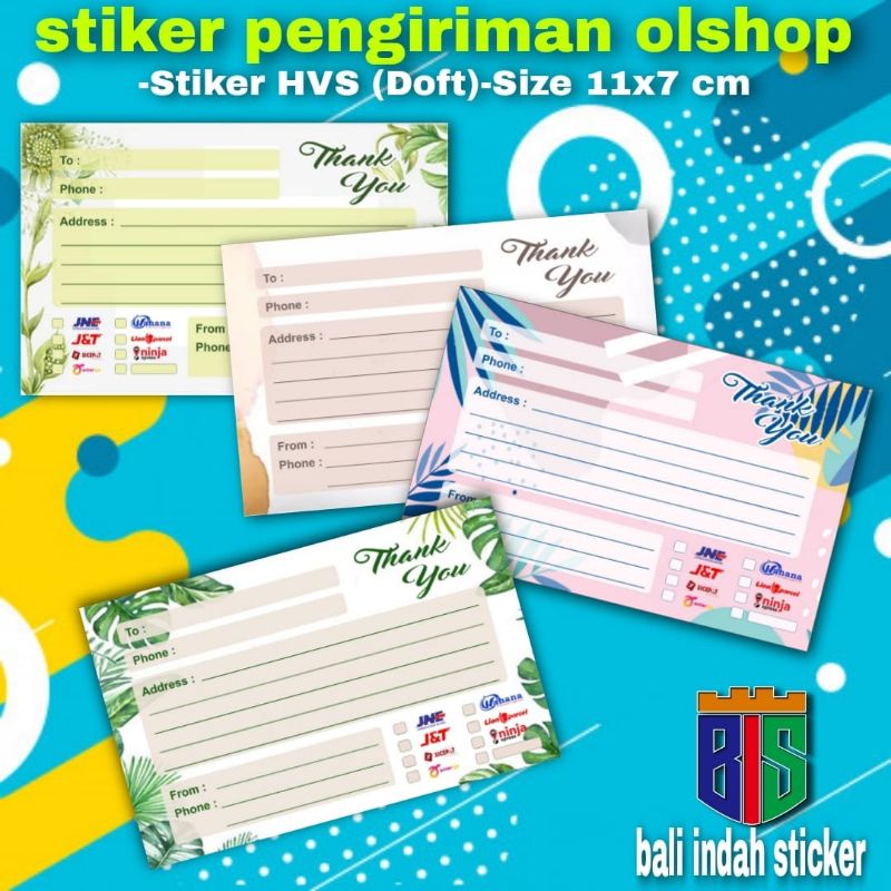 

(50 pcs) STIKER PENGIRIMAN/STIKER PENGIRIMAN OLSHOP/STIKER LABEL PENGIRIMAN OLSHOP TERBARU