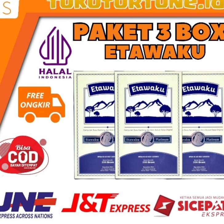 

Stok terbaru Etawaku Platinum Paket 3 Box - Etawaku Platinum Susu Kambing Etawa Asli Original