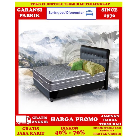 Springbed Kasur Elite Serenity Impressa PTop Miura 100x200 Set