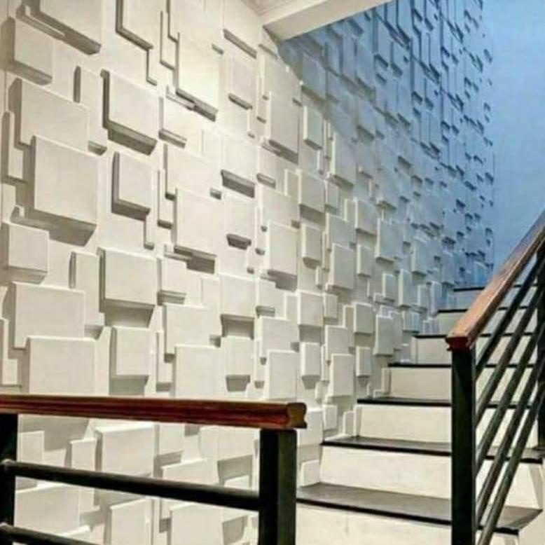 Wallpanel 3D Ornamen Dinding | Wallpaper Dinding Beton