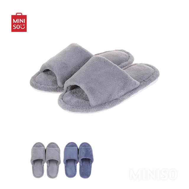 COD BALI MINISO Caterpillar Women's Open Toe Plush Slippers Sandal Boneka Sandal Rumah Sandal Miniso