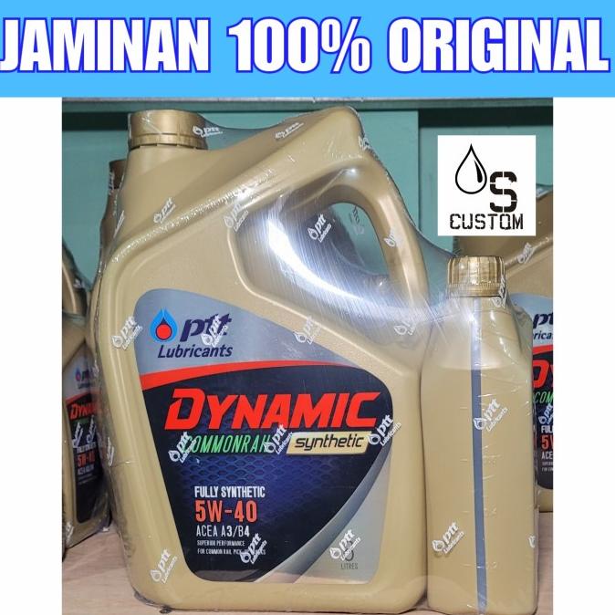 Oli Diesel PTT Dynamic 5w40 7L ACEA A3 B4 Full Synthetic