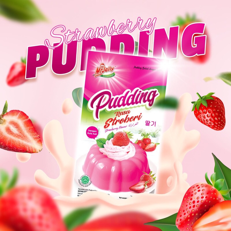 

Mr Jelly Pudding Rasa Stroberi 145gr Mrjelly Puding Agar Strawberry