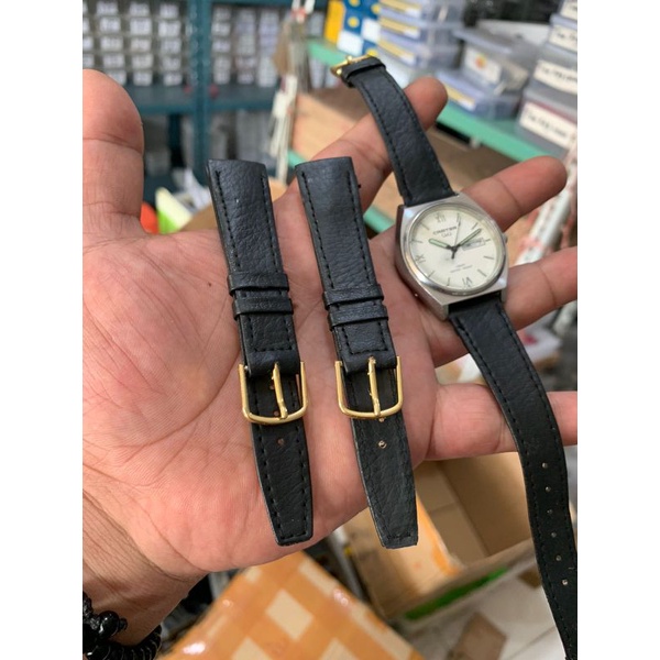 Strap tali jam tangan hitam aftermarket lug 18mm