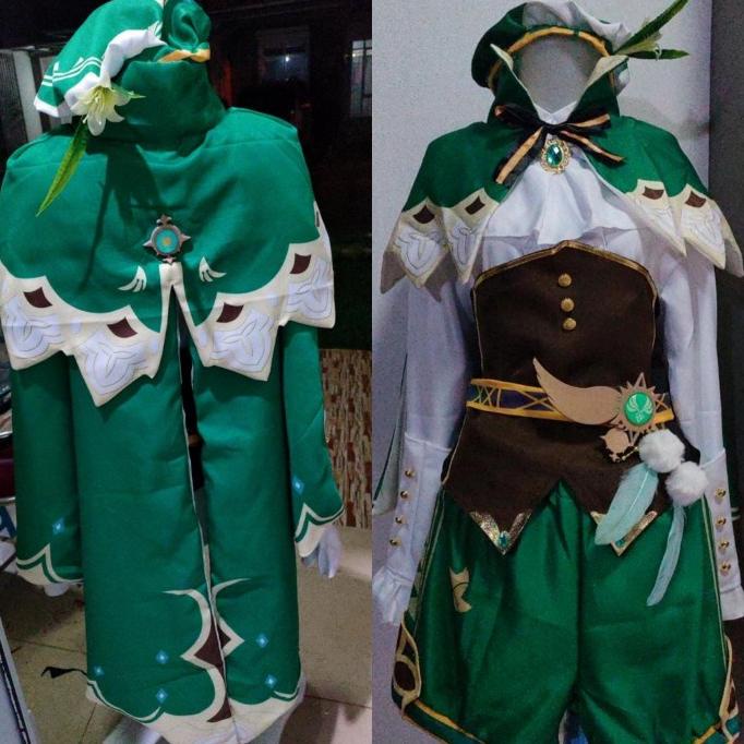 Fullset Venti costume cosplay genshin impact
