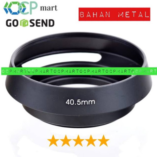 (D㊛8T➸) Metal Lens Hood 40.5mm 40,5mm 40.5 40,5 mm sony a5000 a5100 a6000 a6400 a6500 kit 16-50mm su