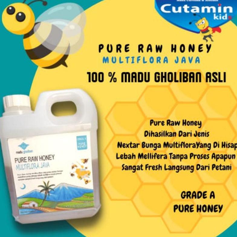 

Madu Murni 100% Multiflora Java GRADE A Gholiban 1kg Best Seller