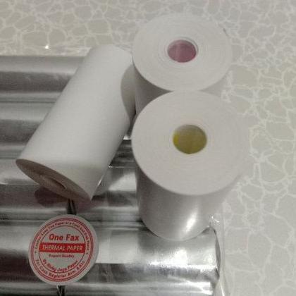 

(BISA COD) thermal paper roll ukuran 58X30 1.pak isi 10.pcs cokok untuk semua mesin printer bluetooth 58mm