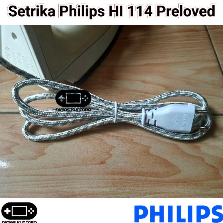 BISA COD - Setrika Philips HI 114 HI114 Bekas  Anti Lengket ~