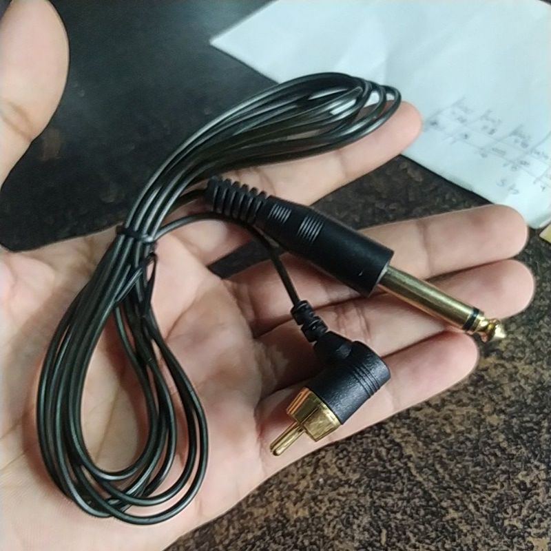 Kabel RCA A1 Tattoo - Premium Tipis - Kabel mesin tato pen rotary