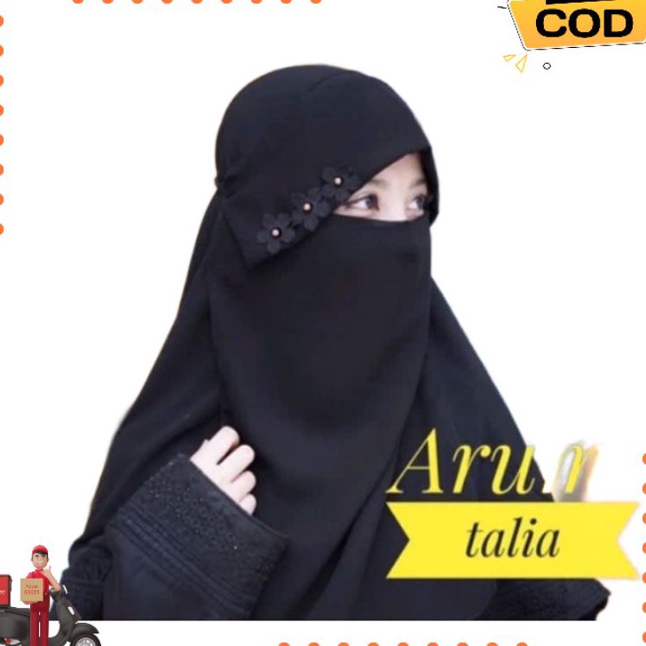 [KODE Q8RGS] Cadar Bandana Poni Niqab Niqob Bunga Random Dewasa Dan Anak