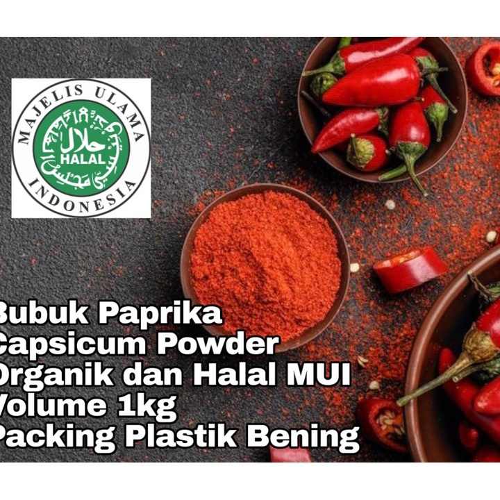 

Diskon ✔️ Bubuk Paprika 1kg Capsicum Powder Halal Organik