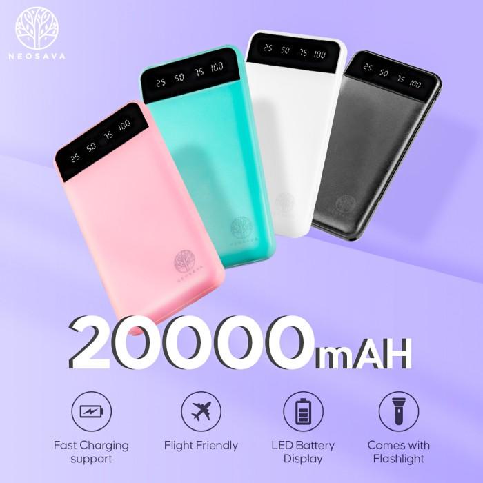 Powerbank Neosava Powerbank 20000Mah 30000Mah Power Bank Fast Charging Murah