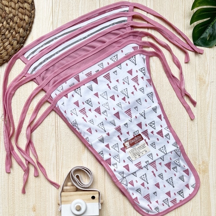 [KODE 7LNSH] Serian DUSTY PINK DADIDU - 6 PCS POPOK BAYI Double Kain SERIES / Popok Double Kain Seri