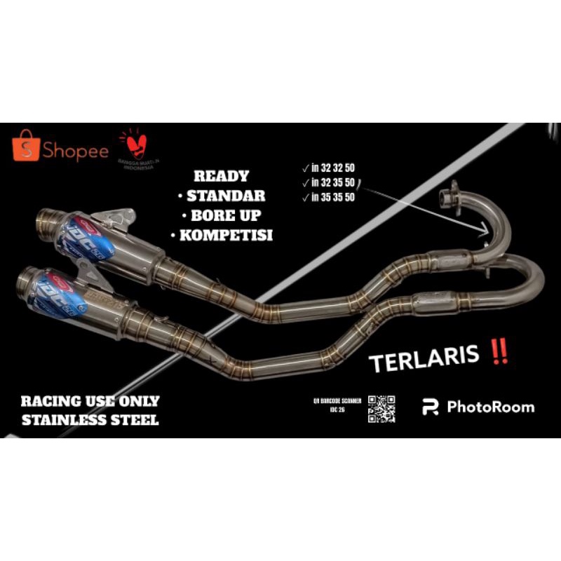 Knalpot IDC 26 Original IDC 26 Selincer Tipe SHORT SS-03 herex helikopter klx150 bf  crf150 D-Tracke