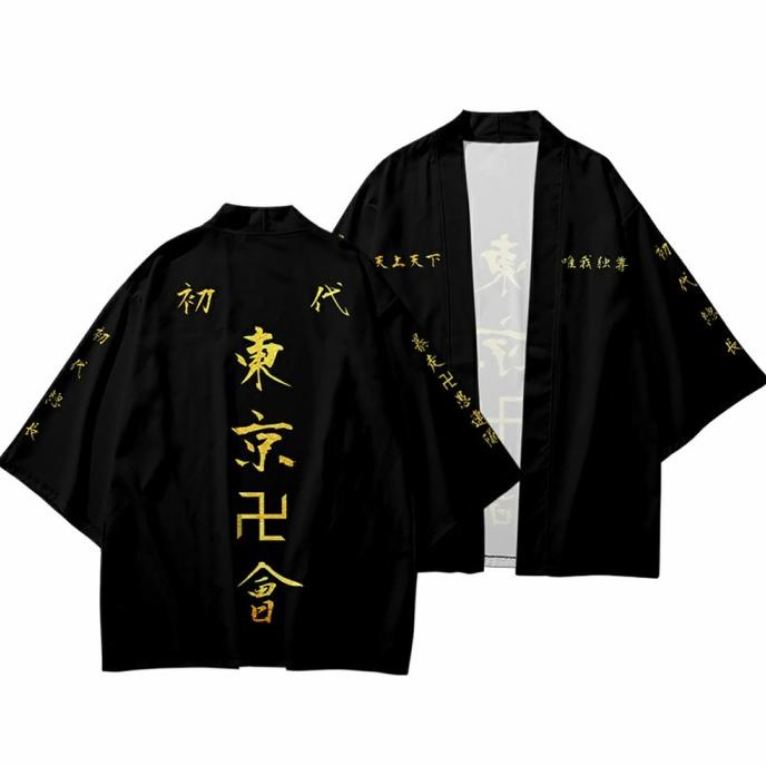 KIMONO HAORI COSLPAY DRAKEN ANIME TOKYO REVENGERS MANJI/DRAKENMICKEYl
