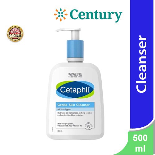 Cetaphil Gentle Skin Cleanser 500ml [Promo Diskon] / Facial Wash / Kulit Sensitif / Kering/ Pelembab