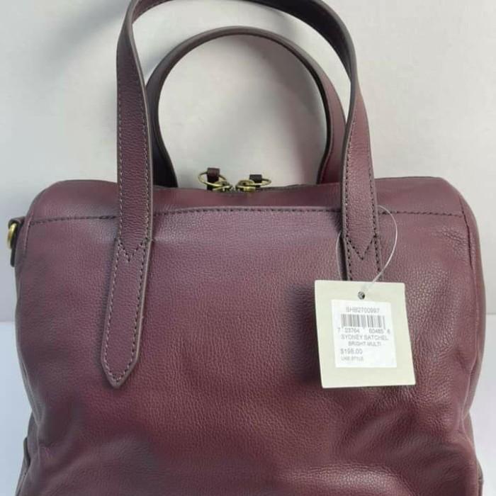Tas Fossil Sydney satchel leather bright multi sz 25x15x20cm