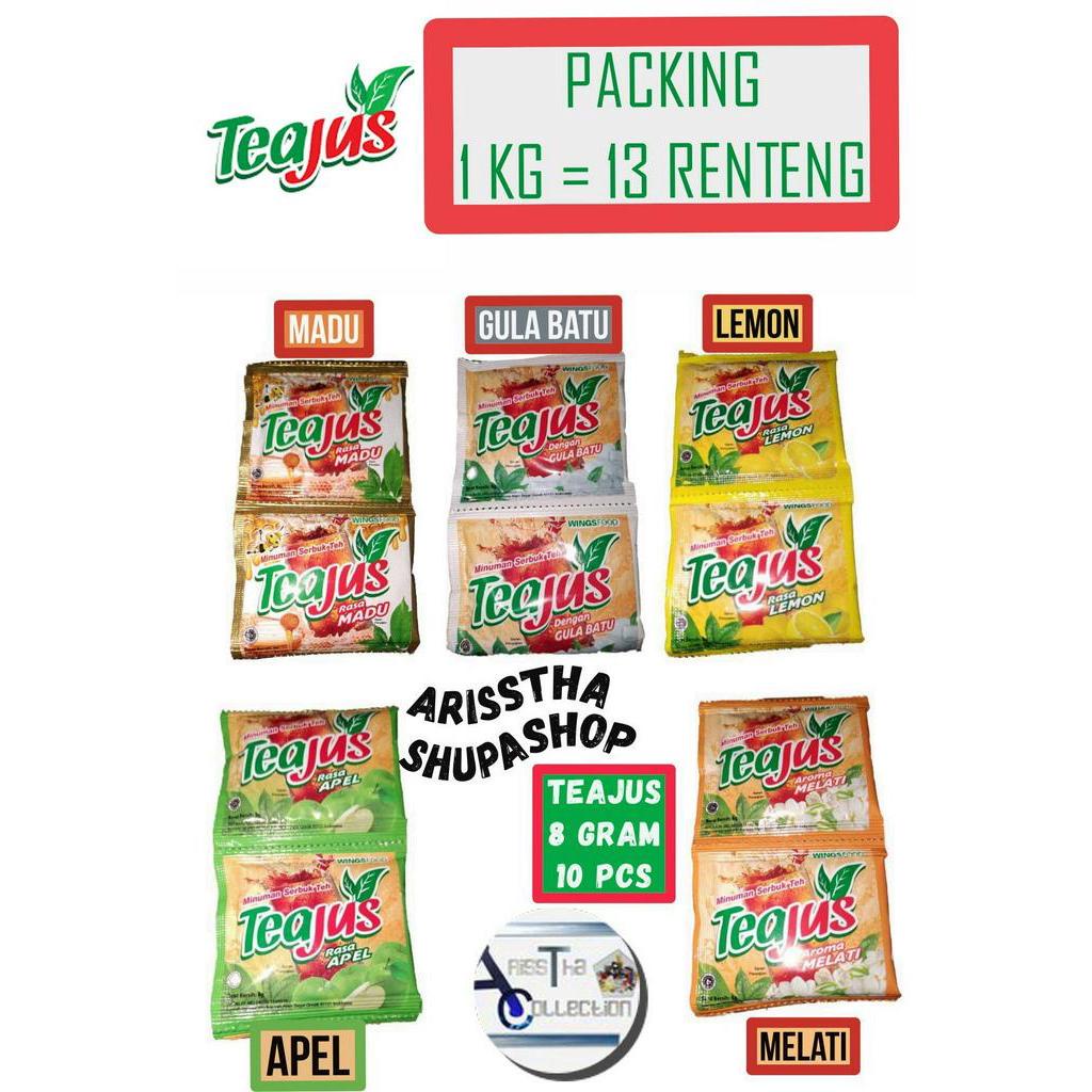 

Teajus Minuman Serbuk Teh 8 Gram 10 Pcs