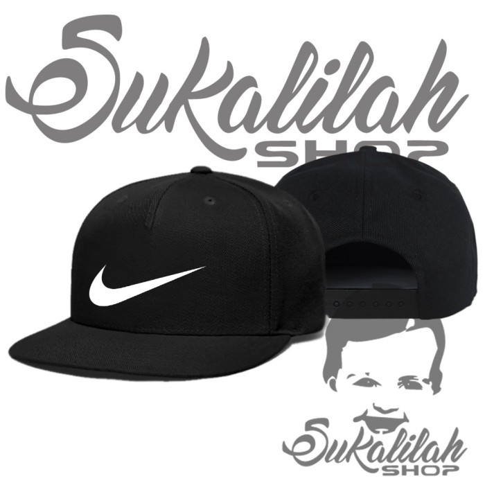 TOPI COWOK snapback unisex all size sport nike logo - Hitam C8C3 terlaris top seller kekinian trandy
