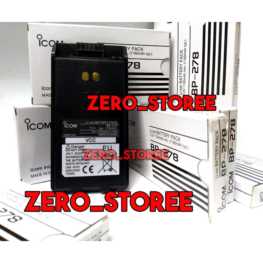 ✨Grosir✨ BP-278 Baterai Icom IC-V88 IC-U88 Baterai HT Icom V88 U88 HT BP 278 ICOM BP278 F1000 F2000 