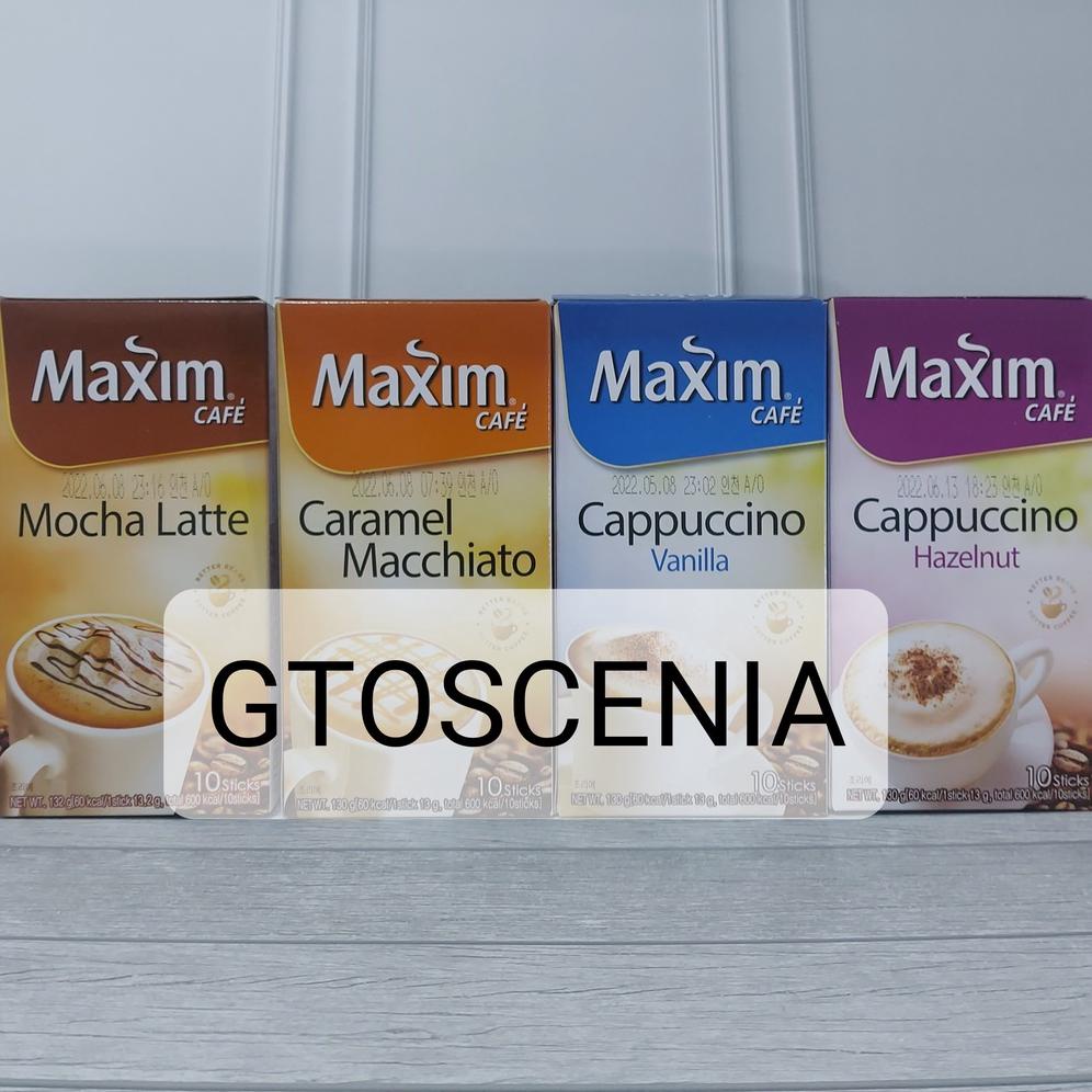 

MAXIM KOREA CAFE CAPPUCCINO VANILA / HUZELNUT / CARAMEL / MOCHA LATTE Best Seller
