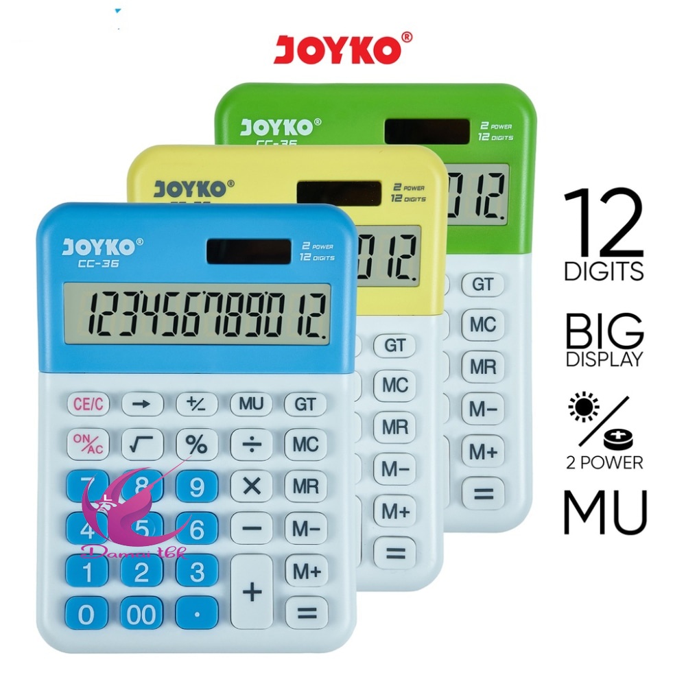 

Calculator Kalkulator Joyko CC-36 12 Digits Check Correct