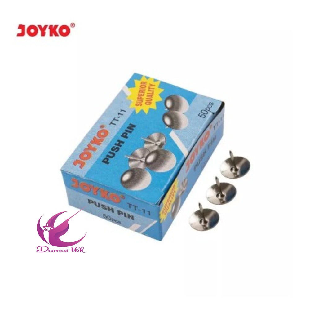 

Joyko TT-11 Pines Paku Payung Thumb Tacks Tack 1 Box Isi 50 TT11