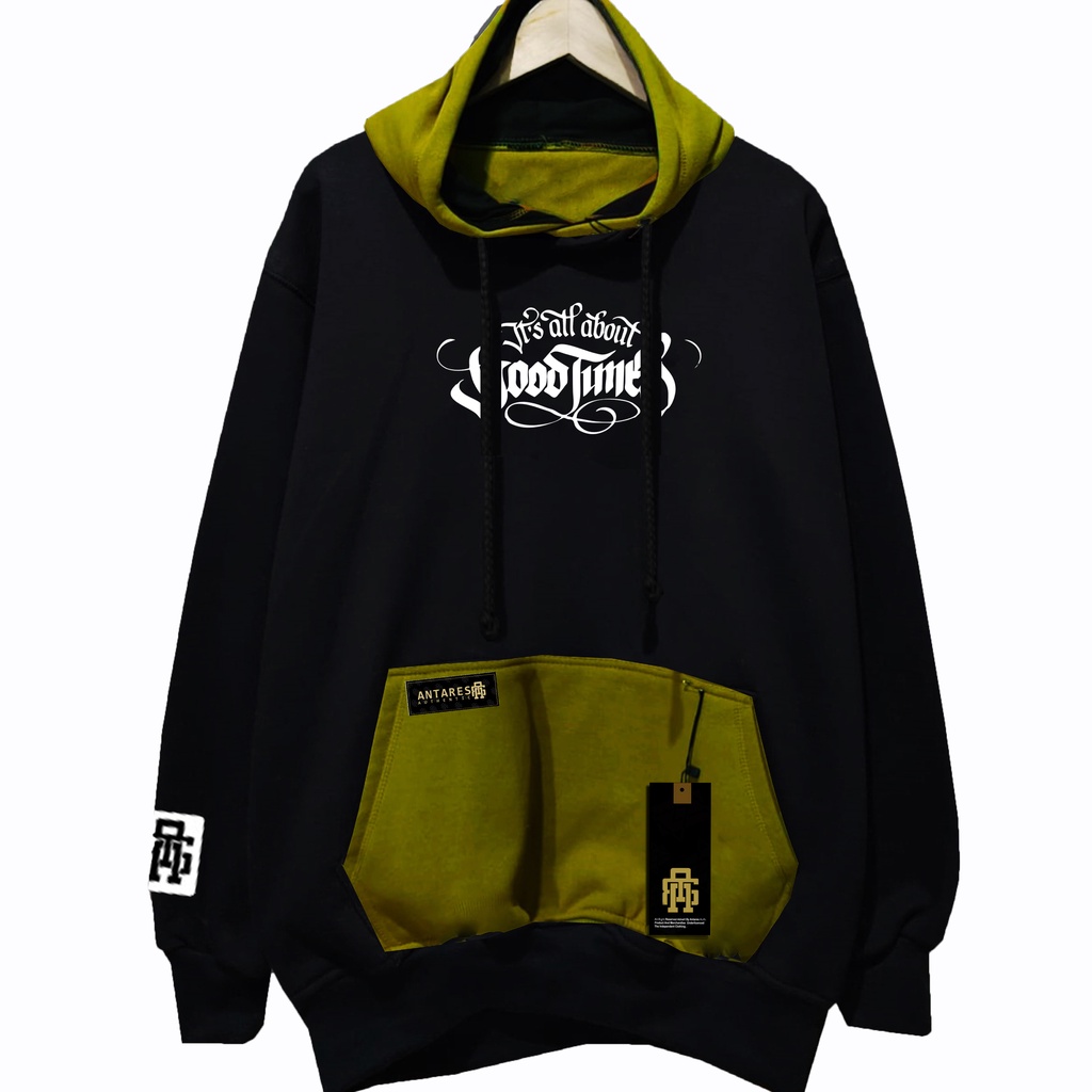 Termurah dan terbaik ANTARES jaket sweater Hoodie pria distro OVERSIZE  hodie Jumbo Ukuran XXL-XXXL 