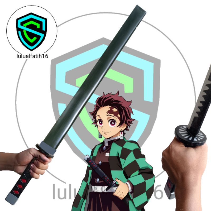 Pedang Mainan Demon Slayer dan Sarung Pedang Mainan