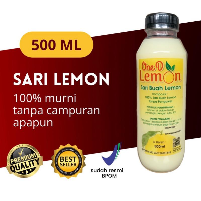 

Sari Lemon Pure Tanpa Campuran 500ML Minuman Solusi Diet/Detox Best Seller
