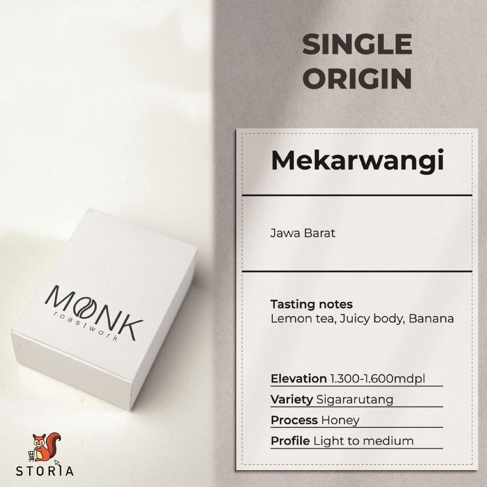 

Single Origin Mekarwangi Arabica Jawa Barat Beans 200 gram Best Seller