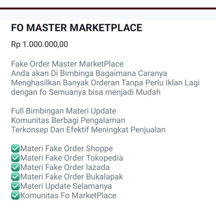 Hp Khusus Fake Order Marketplace Redmi Note 7 Hp Root Hp Tb Hp Fo