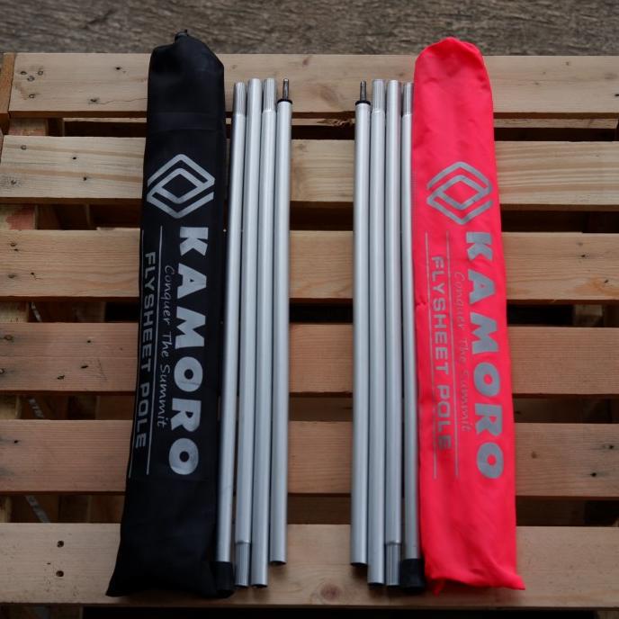 tiang flysheet alumunium merk kamoro 210x210 cm - frame sepasang