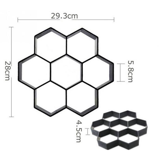 Cetakan Paving Blok atau Cetakan Semen Paving block Hexagonal taman