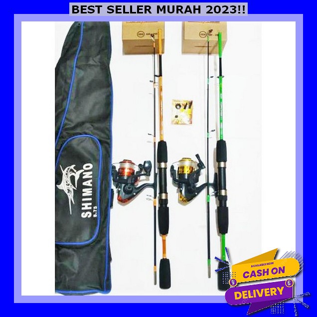 Alat Pancing 1 Set Memancing Laut Sungai Pancingan Ikan Tegek Pancingan Set Lengkap Pancing 1 Set Le