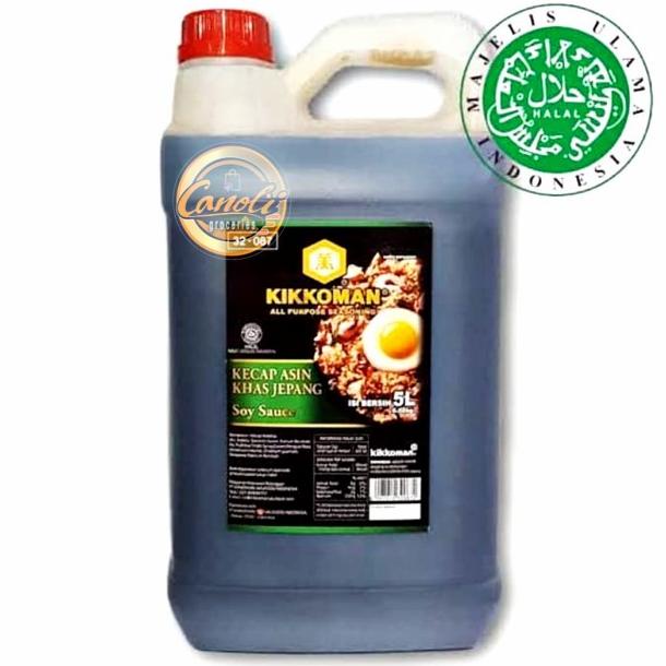 

Kikkoman Kecap Asin Jepang Halal Jerigen 5L / All Purpose Soy Sauce