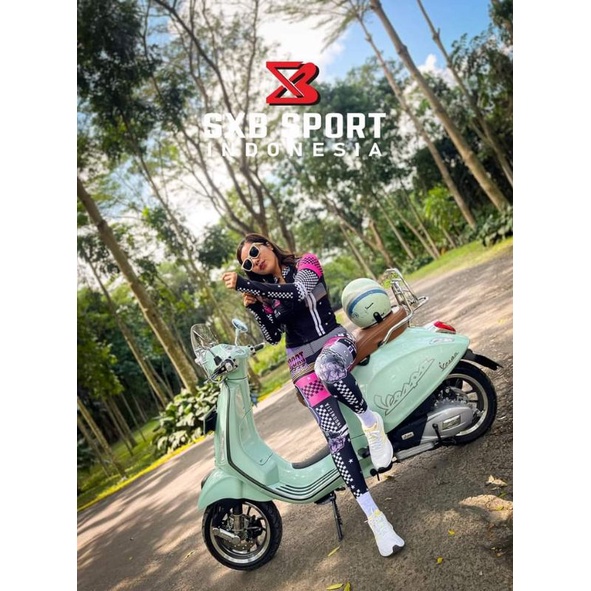 PAKAIAN OLAHRAGA SXB SPORT DOUBLE EIGHT JACKET CROP AND LEGGING