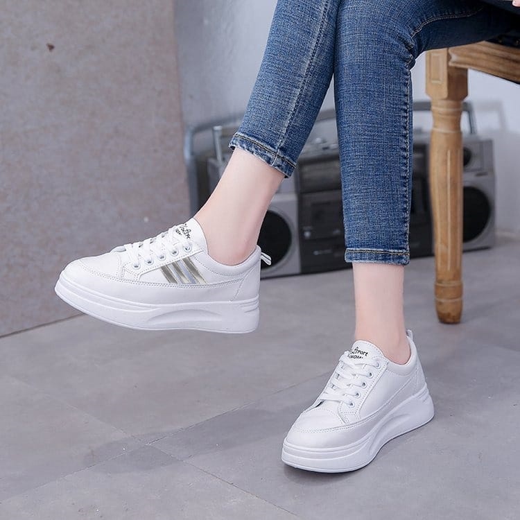 Sepatu Wanita Sneakers Kets Bertali Kasual Fashion Shoes Anti Slip GS 11