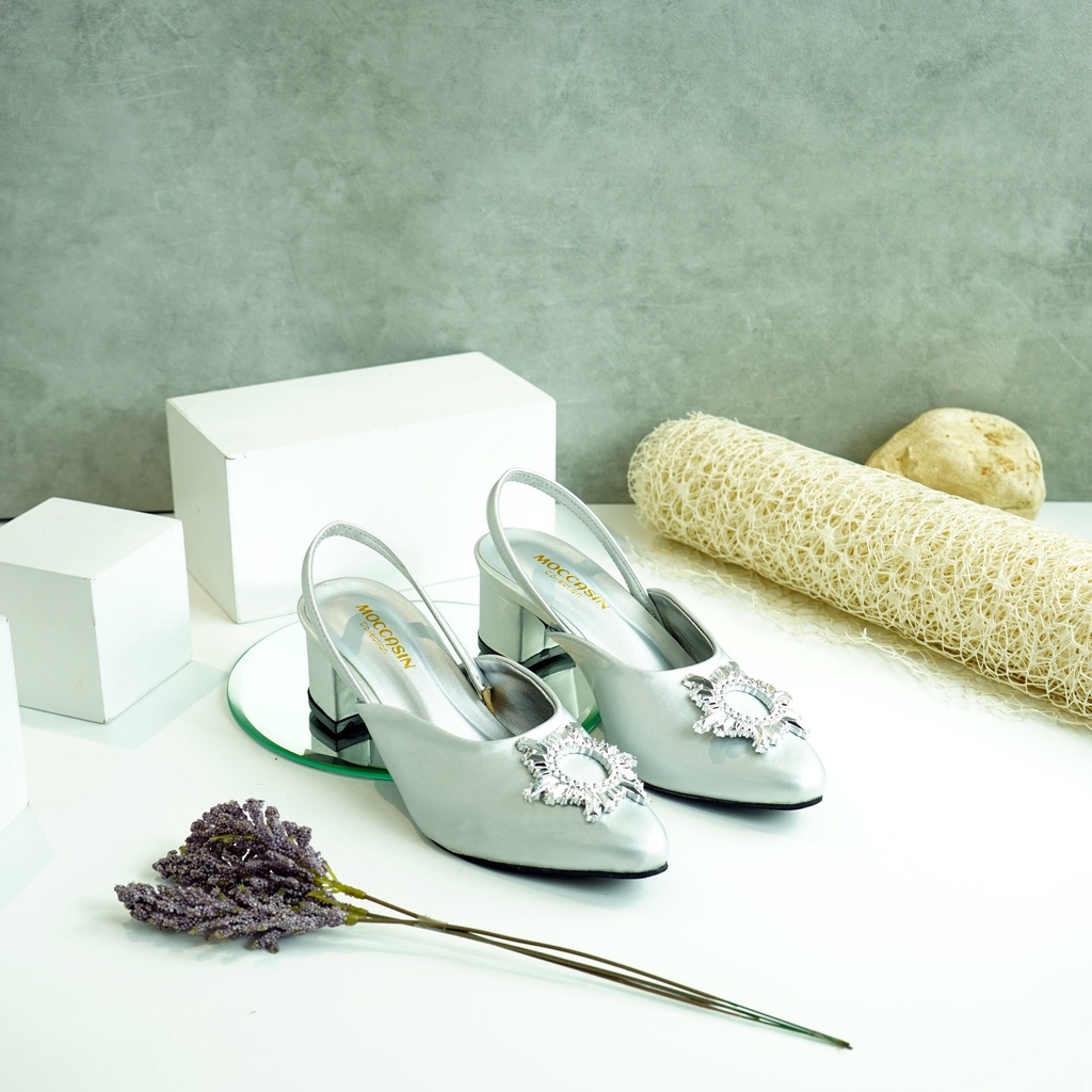 Sendal Wanita Heels Slop Tali MT 06