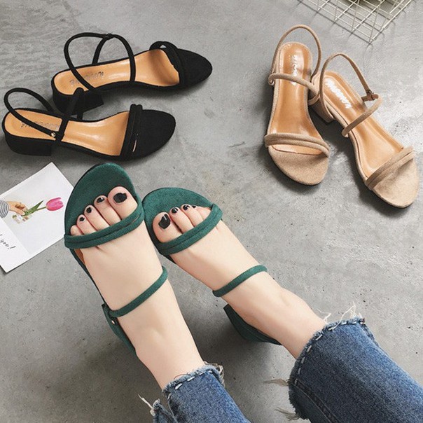 flash sale 7,7 Sandal Wanita High Heels Tali Hak Tahu 3 cm  R 01