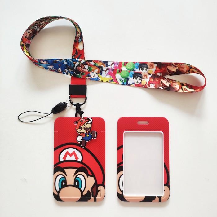

Best Seller Id Card Holder Name Tag Lanyard / Kalung Wadah Kartu Super Mario Bros