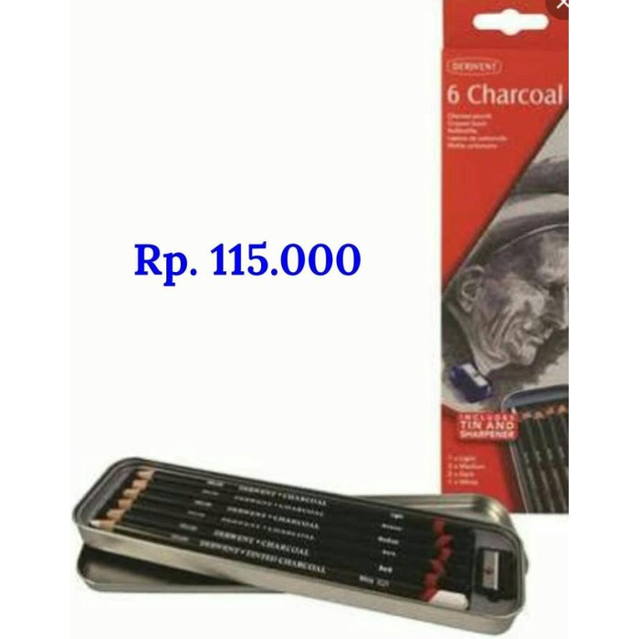 

Charc Derwent Charcoal Tin Of 6
