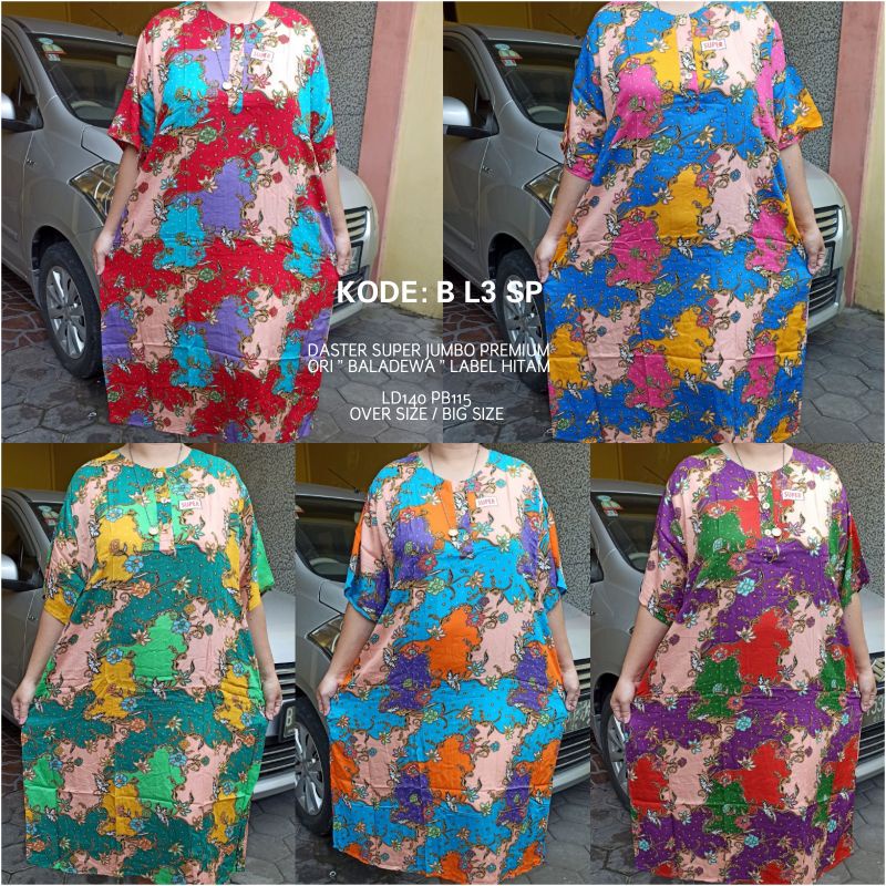 Baladewa Daster Ori Label Hitam Jumbo Super Big Size Oversize Busui