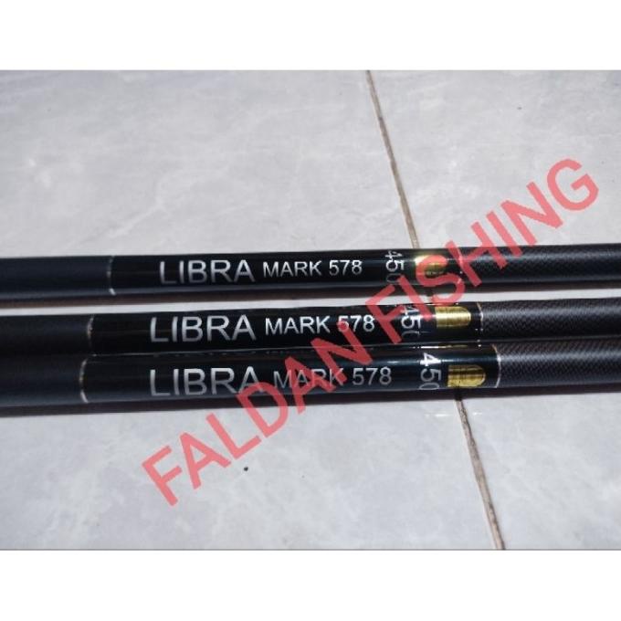 NEW  Joran Tegek BARRACUDA LIBRA 578 Joran Pancing Tegek Carbon Ringan Kaku