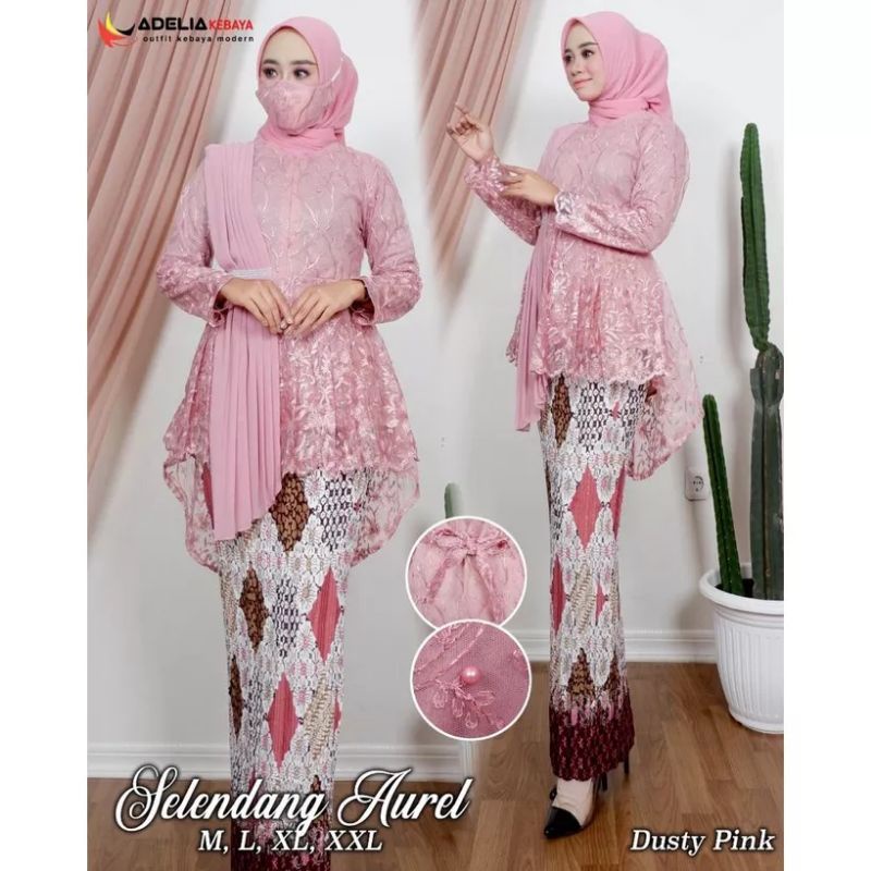 Kebaya Tunik Aurora Selendang | Kebaya Tunik Brokat | Kebaya Modern | Kebaya tile | Kebaya Favorite | Batik Couple | Kebaya Kondangan | Kebaya Brokat | Kebaya | Atasan Wanita | Tunik