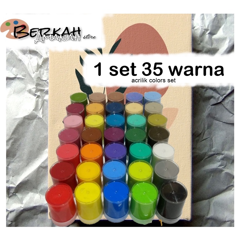 

HJZFM 1set 35 warna/cat acrilik set elvtk