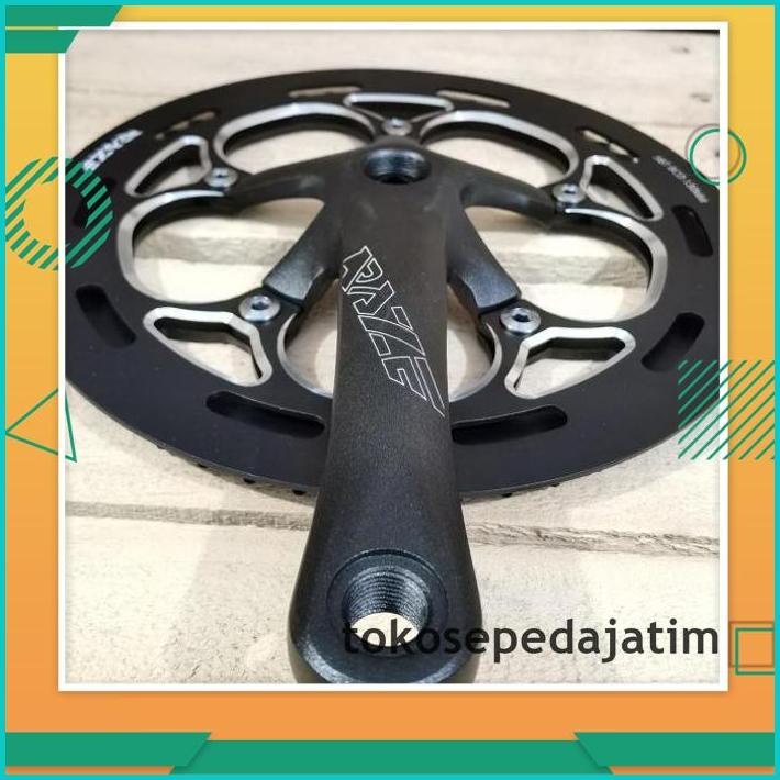HOT DEAL CRANKSET SEPEDA LIPAT RAZE ELITE 56T 170MM ALLOY BLACK 